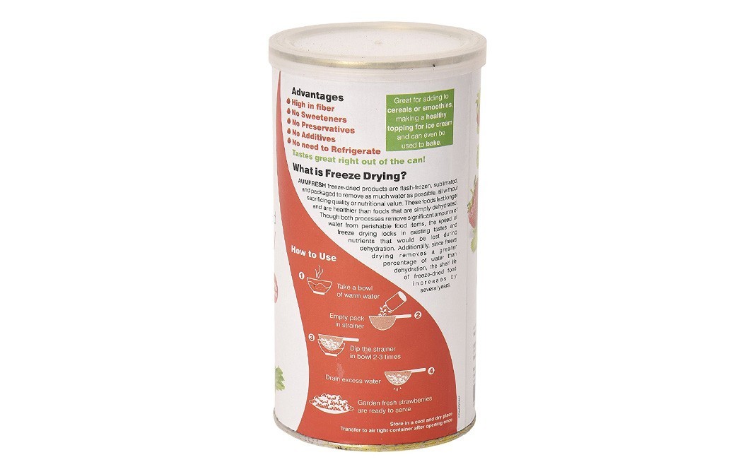 Aum Fresh Freeze Dried Strawberry    Tin  25 grams